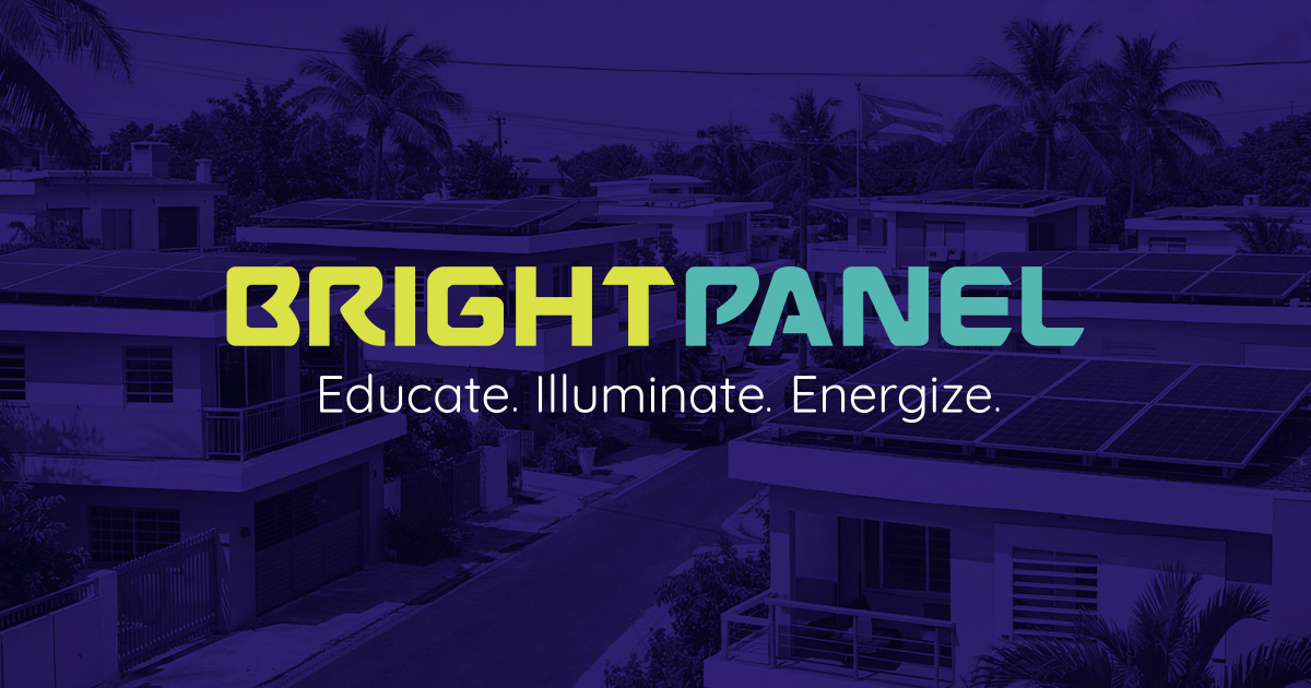 Hogar en Puerto Rico con sistema solar y cielo despejado