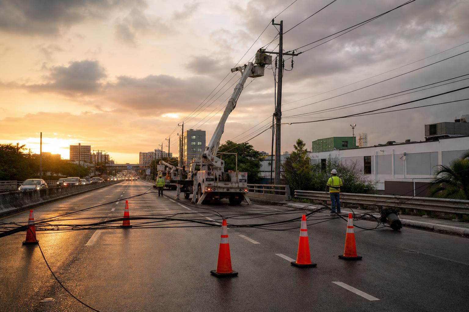 Casi 90 mil clientes de LUMA sin luz en Puerto Rico